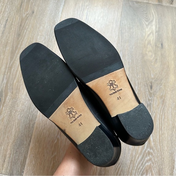 Super Varese Black Patent Leather Loafers Vero Cuoio Italiano Made In Italy - 41 - Picture 8 of 14